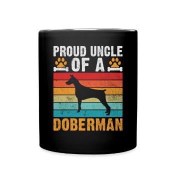 Doberman Gifts - Tasse einfarbig - Schwarz - Vorne