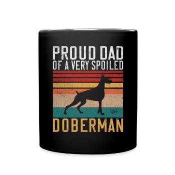 Doberman Gifts - Tasse einfarbig - Schwarz - Vorne