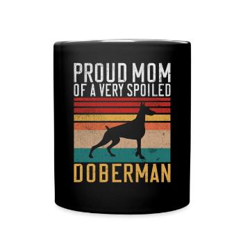 Doberman Gifts - Full Colour Mug - black - Front