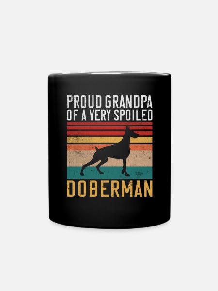 Doberman Gifts - Tasse einfarbig - Schwarz