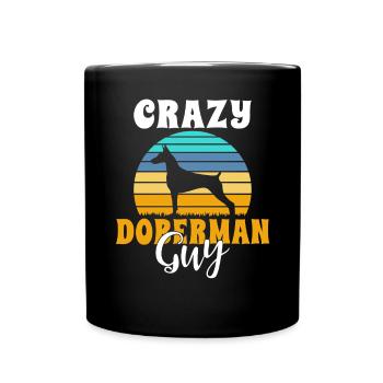 Doberman Gifts - Tasse einfarbig - Schwarz - Vorne