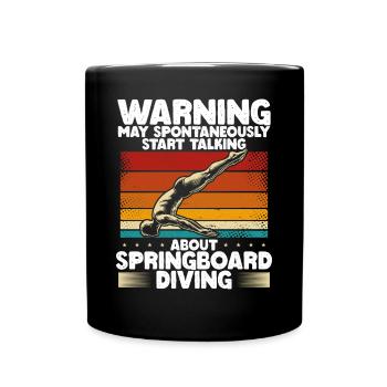 Springboard Diving Diving Diving Divers - Full Colour Mug - black - Front