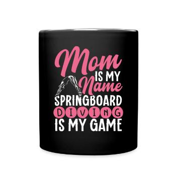 Springboard Diving Diving Diving Divers - Full Colour Mug - black - Front