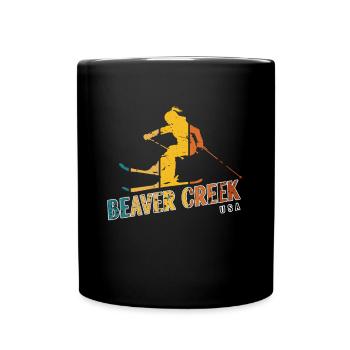 Beaver Creek Colorado Ski Resort Berg-Souvenir - Tasse einfarbig - Schwarz - Vorne