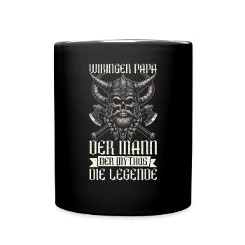 Viking Papa Fête des Pères Paternité Parent - Mug uni - noir - Devant