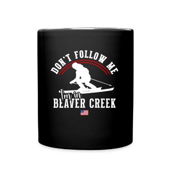 Beaver Creek Colorado Ski Resort Berg-Souvenir - Tasse einfarbig - Schwarz - Vorne