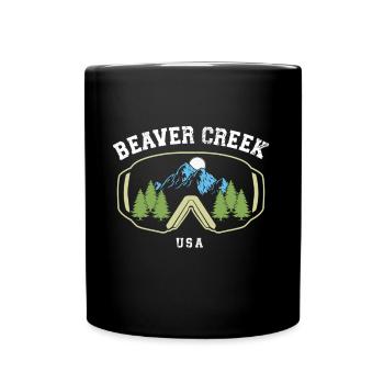 Beaver Creek Colorado Ski Resort Berg-Souvenir - Tasse einfarbig - Schwarz - Vorne