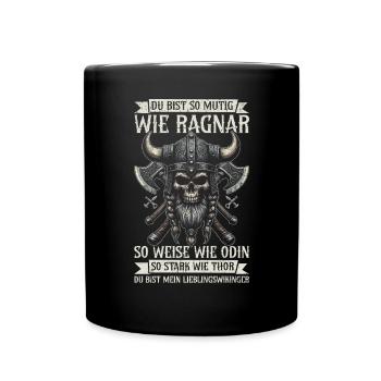Viking Papa Fête des Pères Paternité Parent - Mug uni - noir - Devant
