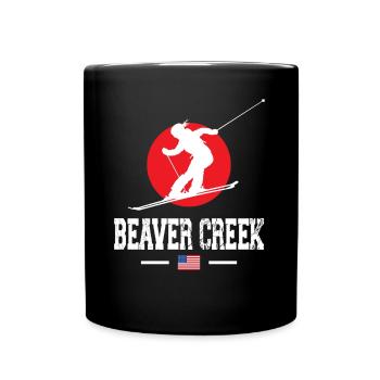 Beaver Creek Colorado Ski Resort Berg-Souvenir - Tasse einfarbig - Schwarz - Vorne