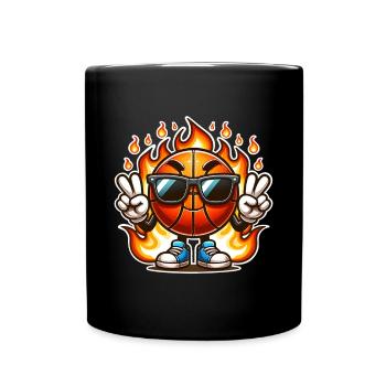 Basket-ball Joueurs de basket-ball - Mug uni - noir - Devant