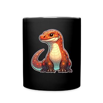 Komodo Dragon - Tasse einfarbig - Schwarz - Vorne