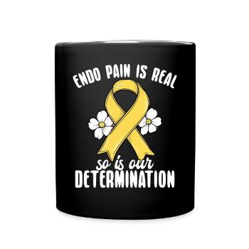 Endo pain is real, and so are ours - Full Colour Mug - black - Front