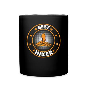 Best Hiker Outdoor Hiking Mountain Hiker - Tasse einfarbig - Schwarz - Vorne