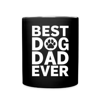 Dog Dad Gifts for Men - Tasse einfarbig - Schwarz - Vorne
