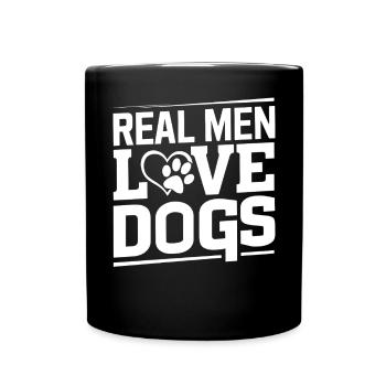 Dog Dad Gifts for Men - Tasse einfarbig - Schwarz - Vorne