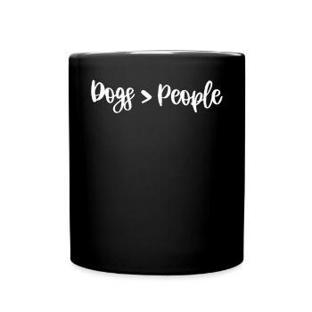 Dog Dad Gifts for Men - Tasse einfarbig - Schwarz - Vorne
