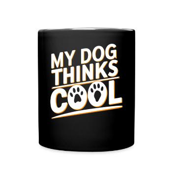 Dog Dad Gifts for Men - Tasse einfarbig - Schwarz - Vorne
