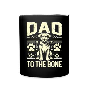 Dog Dad Gifts for Men - Tasse einfarbig - Schwarz - Vorne