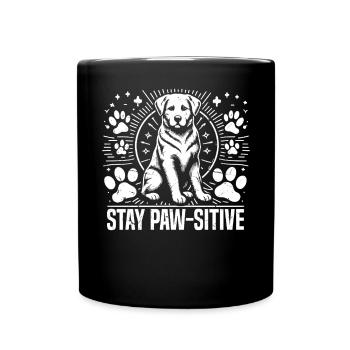 Dog Dad Gifts for Men - Tasse einfarbig - Schwarz - Vorne