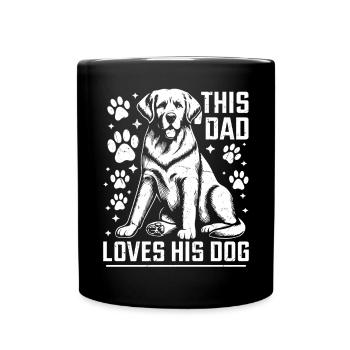 Dog Dad Gifts for Men - Tasse einfarbig - Schwarz - Vorne