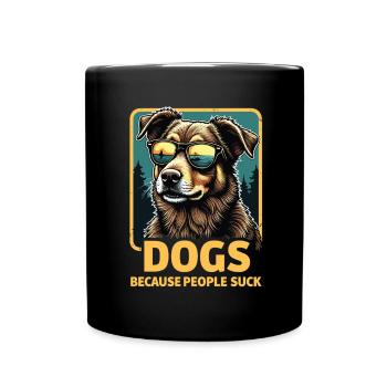 Lustiges Hunde Hundehalter Hundeliebhaber Hund - Tasse einfarbig - Schwarz - Vorne