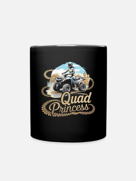 Quad Princess Un aventureux pour les explorateurs tout-terrain - Mug uni - noir