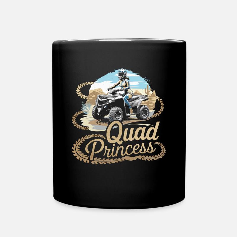 Quad Princess Un aventureux pour les explorateurs tout-terrain - Mug uni - noir