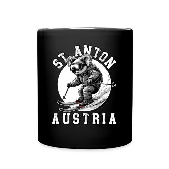 Skigebiet St. Anton Arlberg Österreichische Alpen - Tasse einfarbig - Schwarz - Vorne