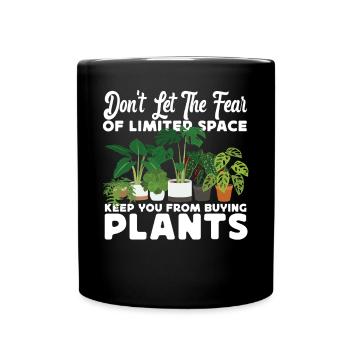 Plant Lover Gardening Monstera - Tasse einfarbig - Schwarz - Vorne