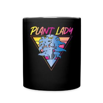 Plant Lover Gardening Mom Monstera - Tasse einfarbig - Schwarz - Vorne