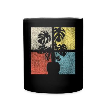Plant Lover Gardening Monstera - Tasse einfarbig - Schwarz - Vorne