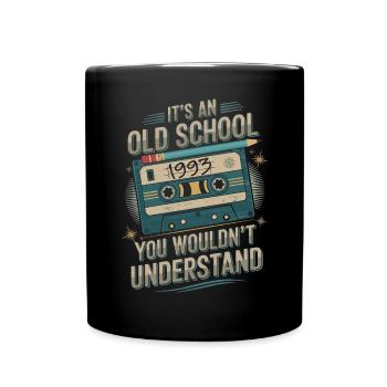 De vraies vibrations de la vieille école – 1993 - Mug uni - noir - Devant