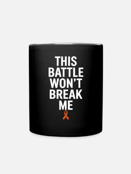 Orange Ribbon Bewusstsein für akute myeloische Leukämie - Tasse einfarbig - Schwarz