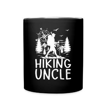 Randonnée Oncle Randonnée Amoureux de la randonnée Oncle Randonnée Montagne - Mug uni - noir - Devant