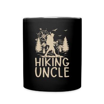 Randonnée Oncle Randonnée Amoureux de la randonnée Oncle Randonnée Montagne - Mug uni - noir - Devant