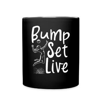 Beach Volleyball Volleyball Volleyball Players - Full Colour Mug - black - Front
