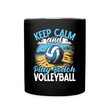 Beach Volleyball Volleyball Volleyball Players - Full Colour Mug - black - Front