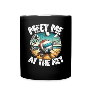Beach Volleyball Volleyball Volleyball Players - Full Colour Mug - black - Front