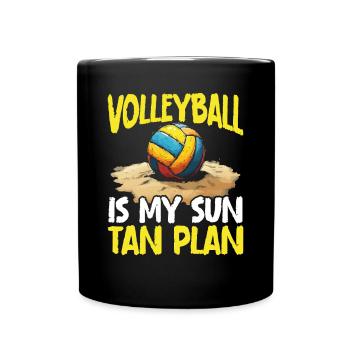 Beach Volleyball Volleyball Volleyball Players - Full Colour Mug - black - Front