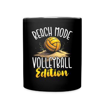 Volleyball de plage Volley-ball Joueurs de volley-ball - Mug uni - noir - Devant