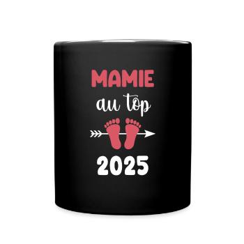 au top mamie 2025 annonce grossesse - Mug uni - noir - Devant