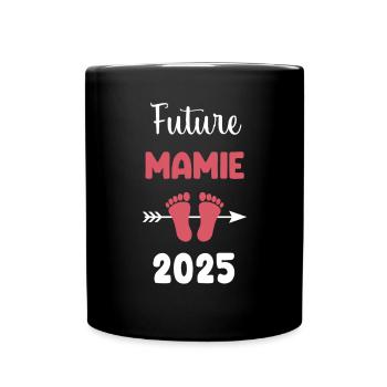 future mamie 2025 annonce grossesse - Mug uni - noir - Devant