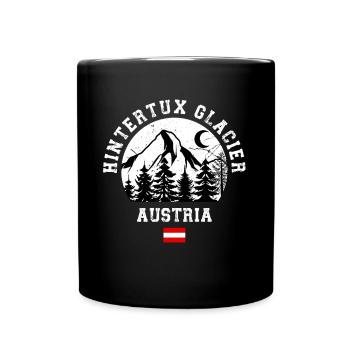 Hintertux Glacier Ski Resort Austrian Alps - Full Colour Mug - black - Front
