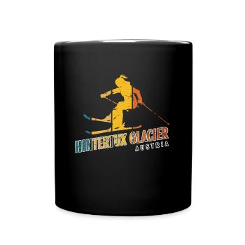 Hintertux Glacier Ski Resort Austrian Alps - Full Colour Mug - black - Front