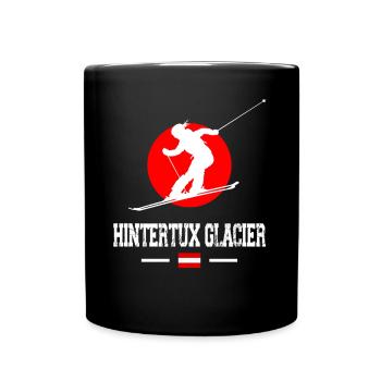 Hintertux Glacier Ski Resort Austrian Alps - Full Colour Mug - black - Front