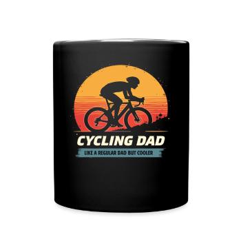 Cycling Dad Radfahrer Lustiges Radfahrer Rennrad - Tasse einfarbig - Schwarz - Vorne