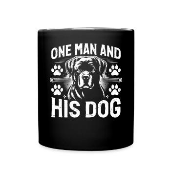 Dog Dad Gifts for Men - Tasse einfarbig - Schwarz - Vorne