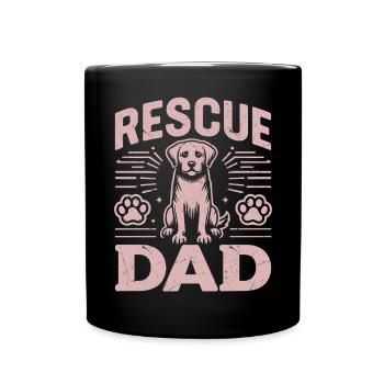Dog Dad Gifts for Men - Tasse einfarbig - Schwarz - Vorne