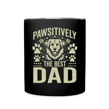 Dog Dad Gifts for Men - Tasse einfarbig - Schwarz - Vorne