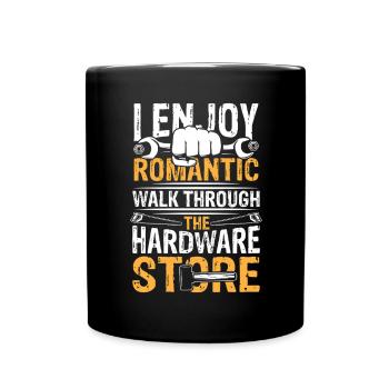 Romantic walk through hardware store - Tasse einfarbig - Schwarz - Vorne